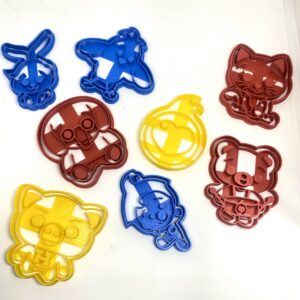 Set Cortadores de galleta Plim Plim y sus amigos