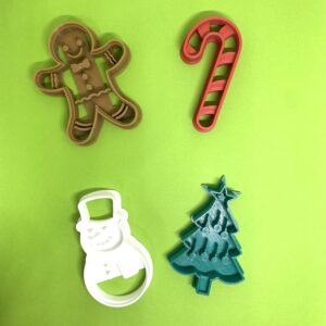 Set 4 Cortadores de Galletas Navidad II