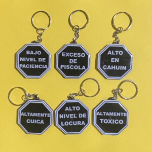 Pack 6 Llaveros "Altos En Risas"